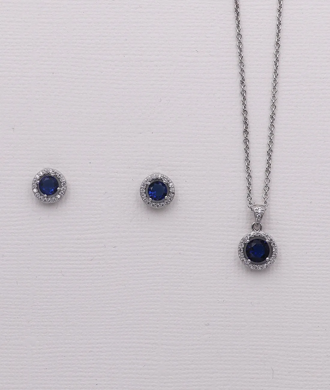 Karina Sapphire Blue Jewelry Set