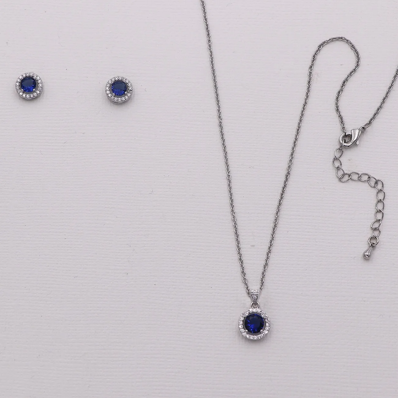 Karina Sapphire Blue Jewelry Set