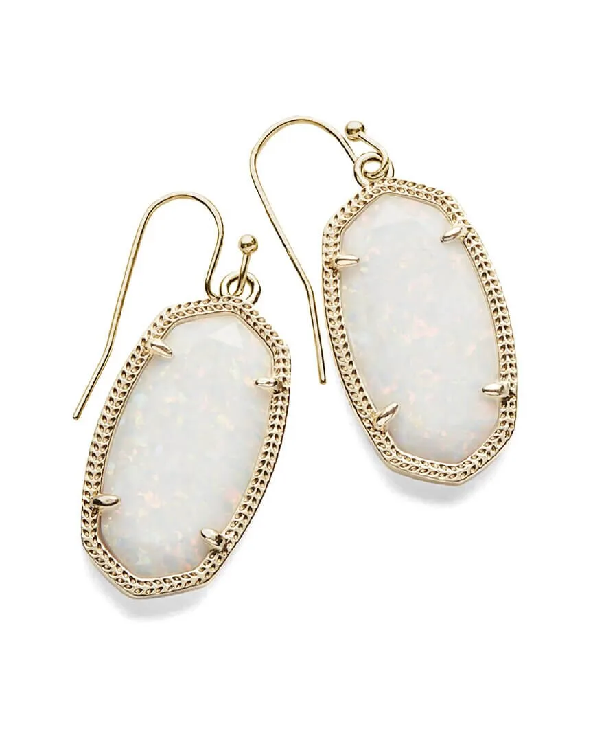 Kendra Scott Earrings Dani Gold White Opal