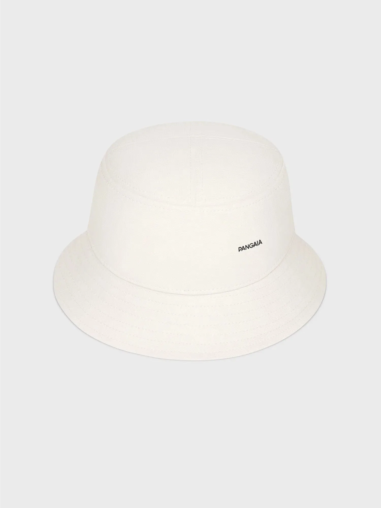 Kids Oilseed Hemp Canvas Bucket Hat—ecru ivory