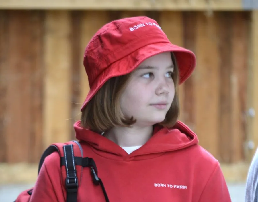 Kids Red Bucket Hat