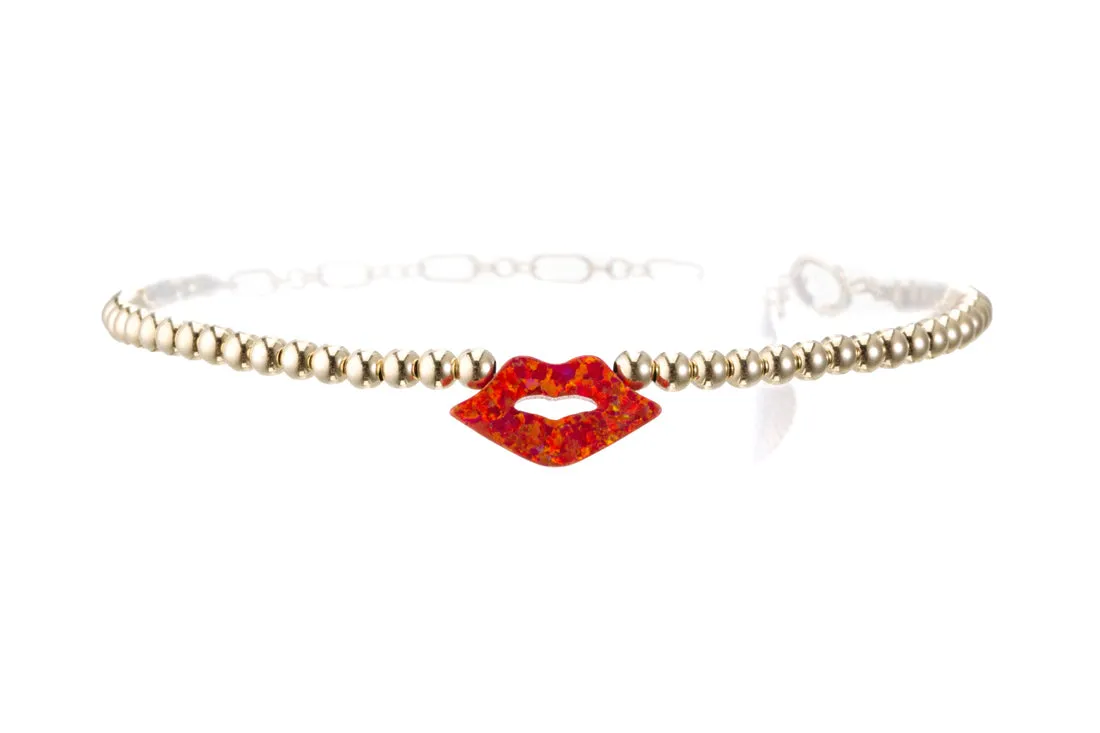 KISS/LIPS OPAL BRACELET