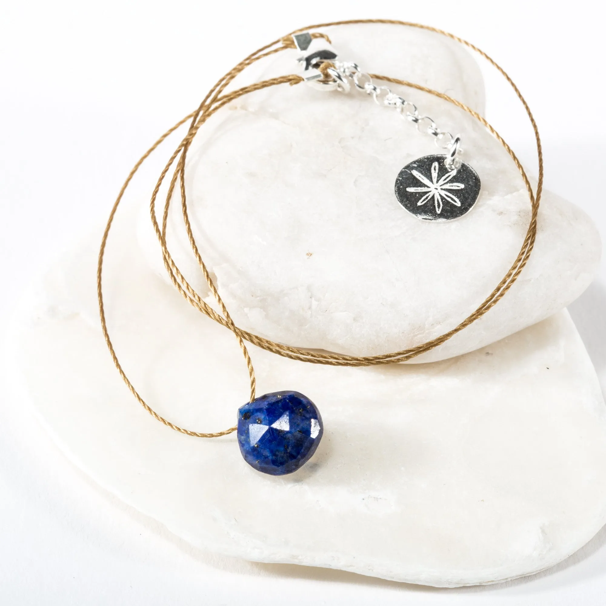 Lapis Lazuli Briolette on Cord