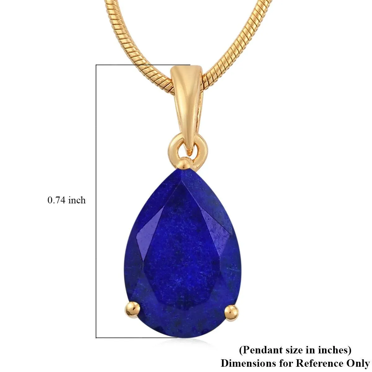 Lapis Lazuli Pendant, Lapis Teardrop Solitaire Pendant, September Birthstone Necklace, 925 Sterling Silver, Lapis Gold Necklace, Gift