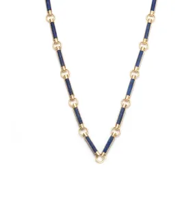 Lapis Lazuli Stone Chain Choker