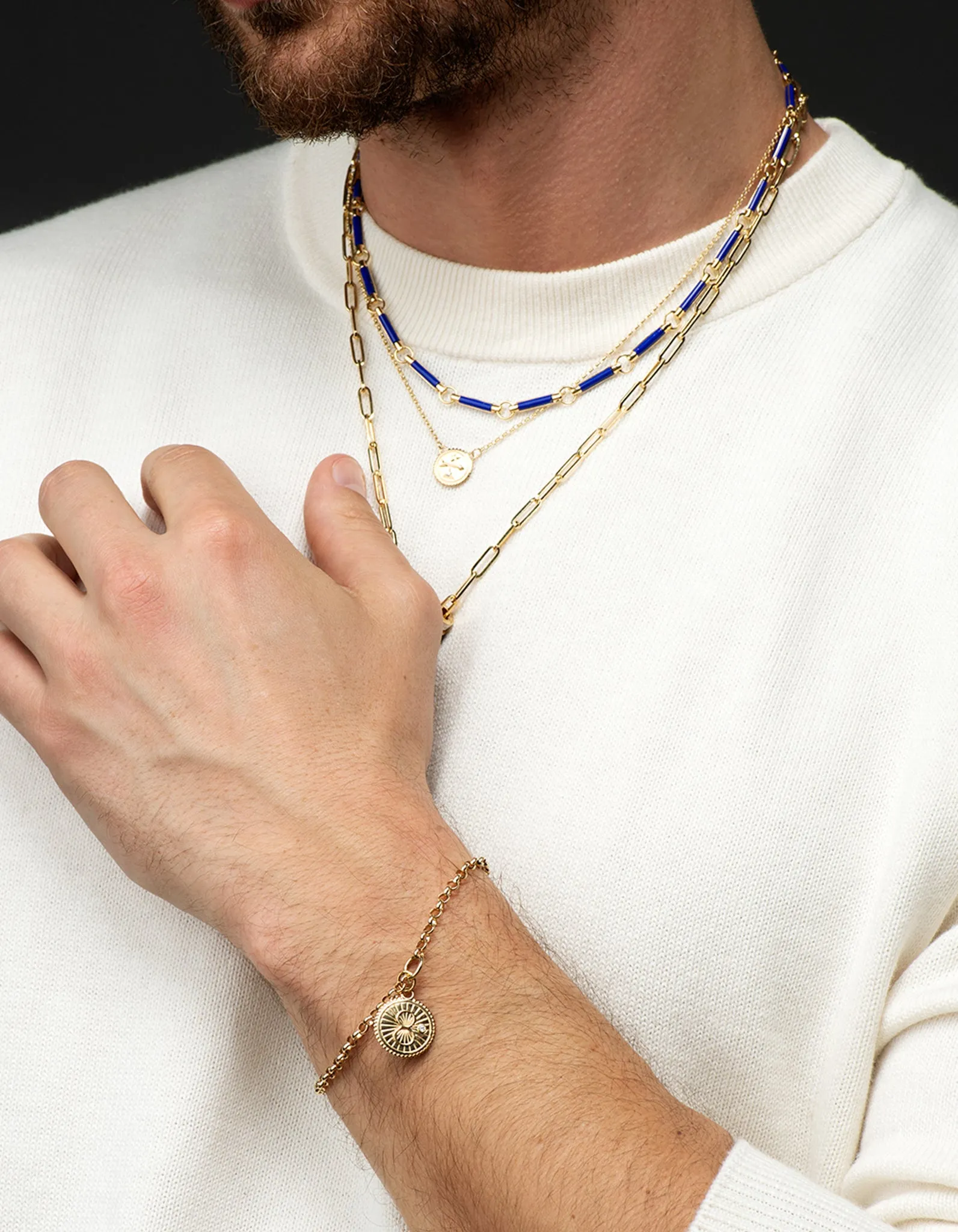 Lapis Lazuli Stone Chain Choker