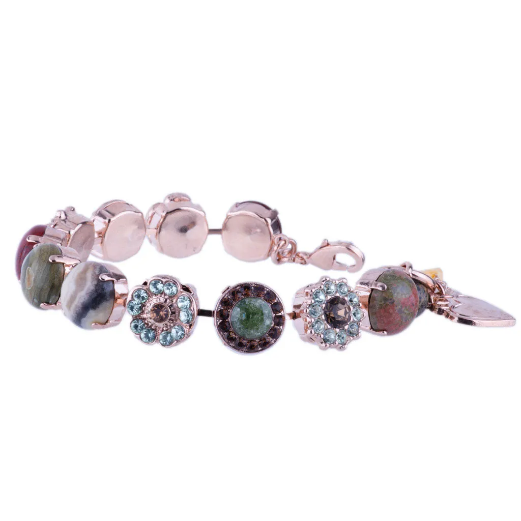 Large Rosette Rivoli Bracelet in "Terra"  *Custom*