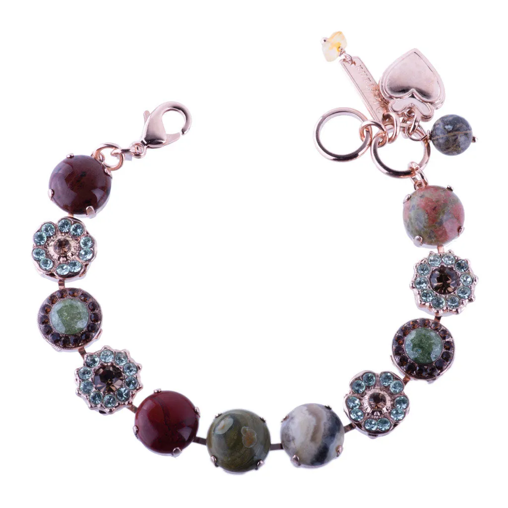 Large Rosette Rivoli Bracelet in "Terra"  *Custom*