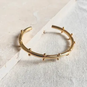 Little Nell: Gold Stud Bangle