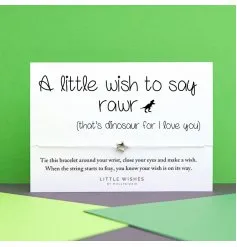 Little Wishes - Dinosaur For I Love You Bracelet