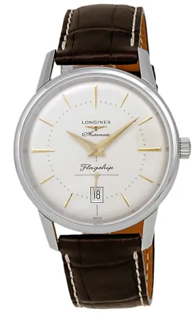 Longines Flagship Heritage Automatic Stainless Steel Mens Luxury Strap Watch Calendar L4.795.4.78.2