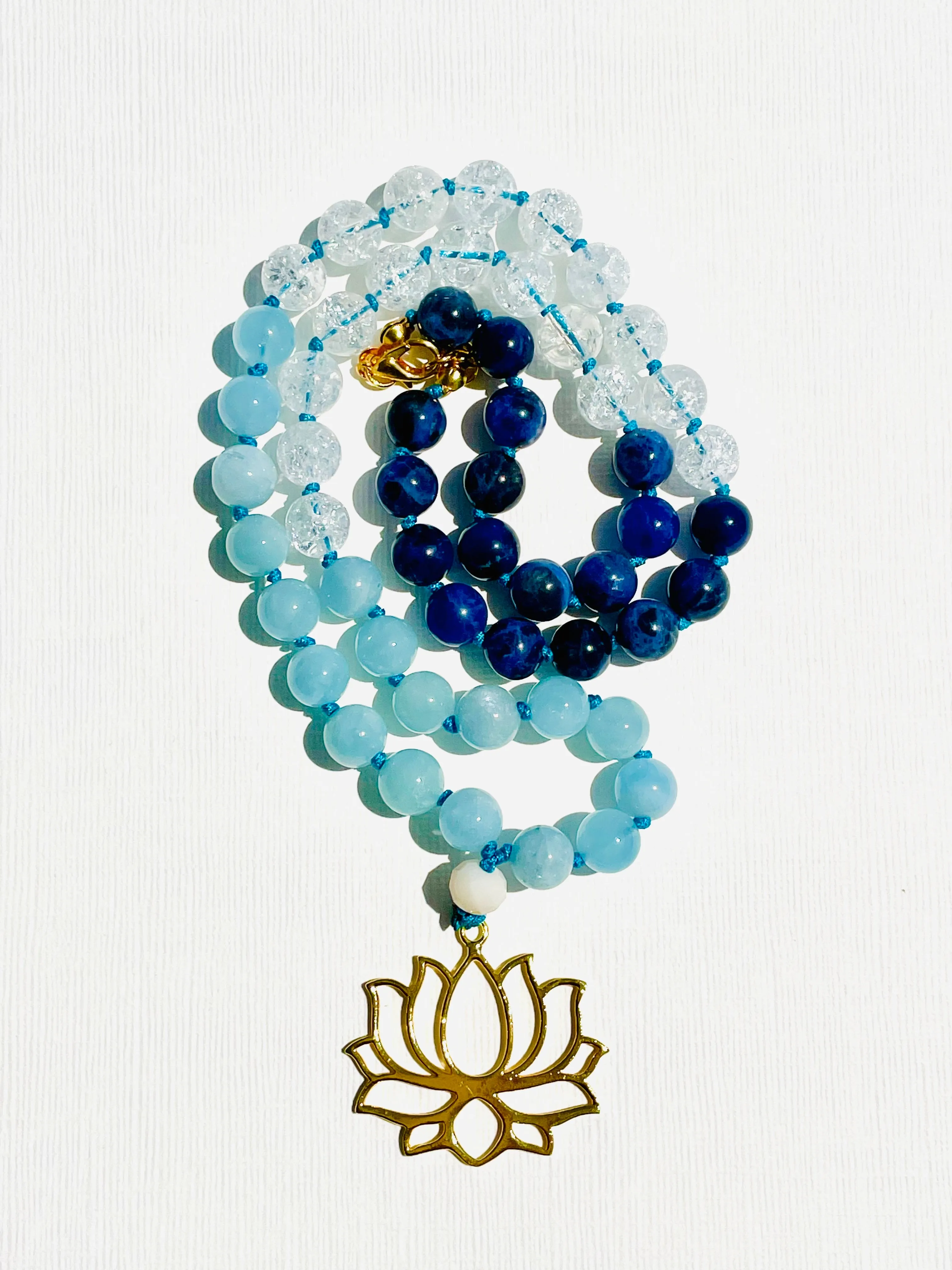 Lotus Half Mala Necklace