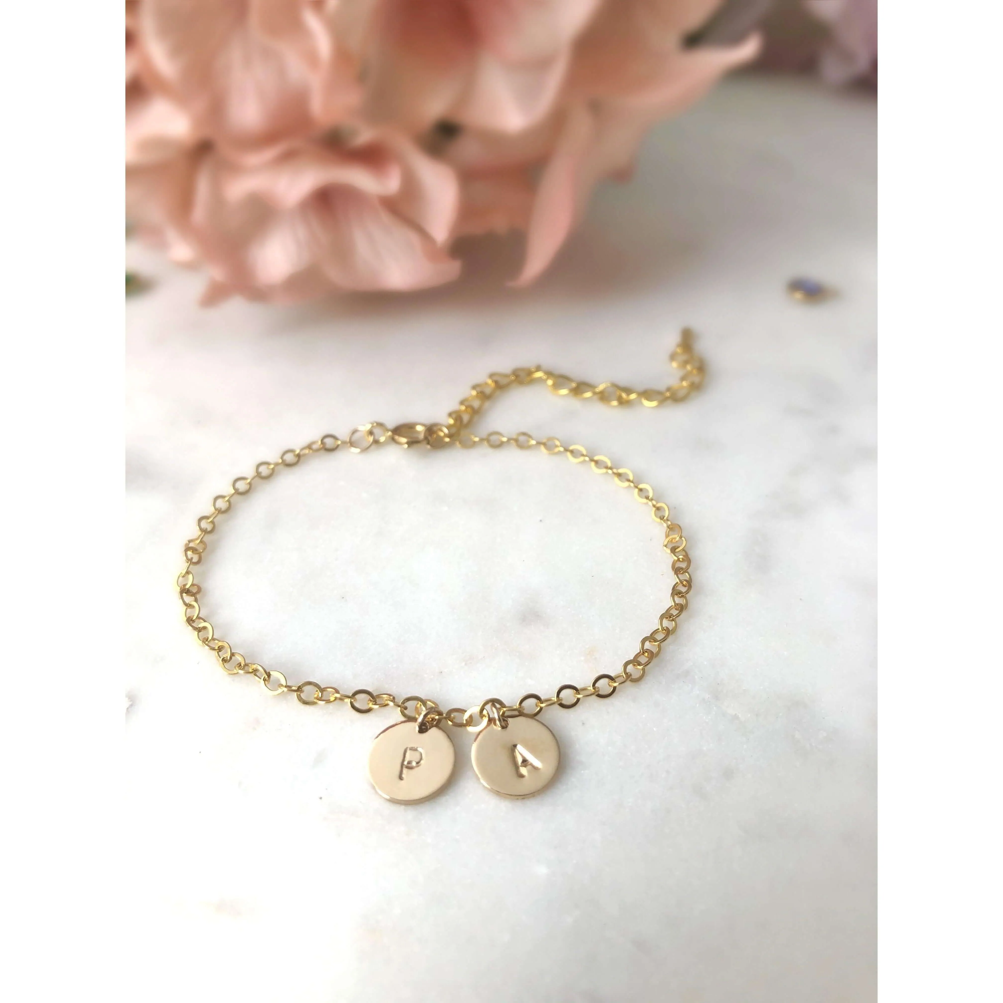 Luna Initial Bracelet