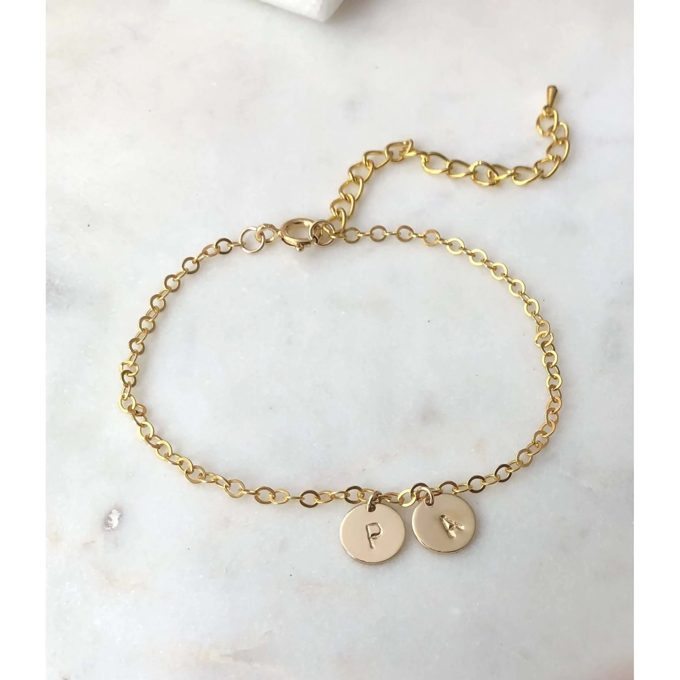 Luna Initial Bracelet