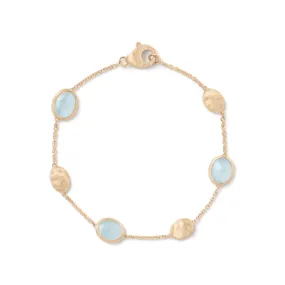 Marco Bicego Siviglia 18K Yellow Gold Aquamarine Bracelet