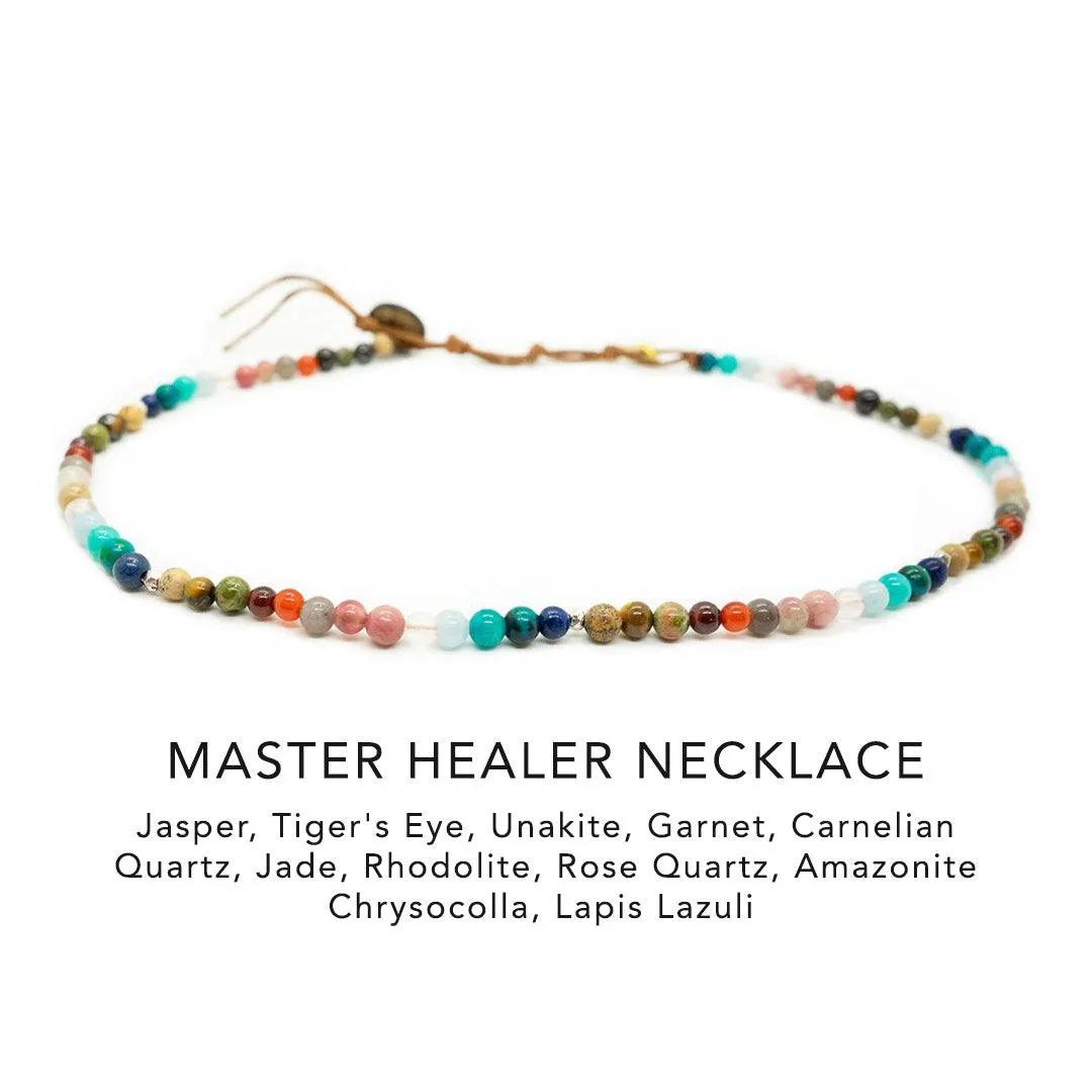 Master Healer Dewdrop   Circles in the Sand Necklace Stack