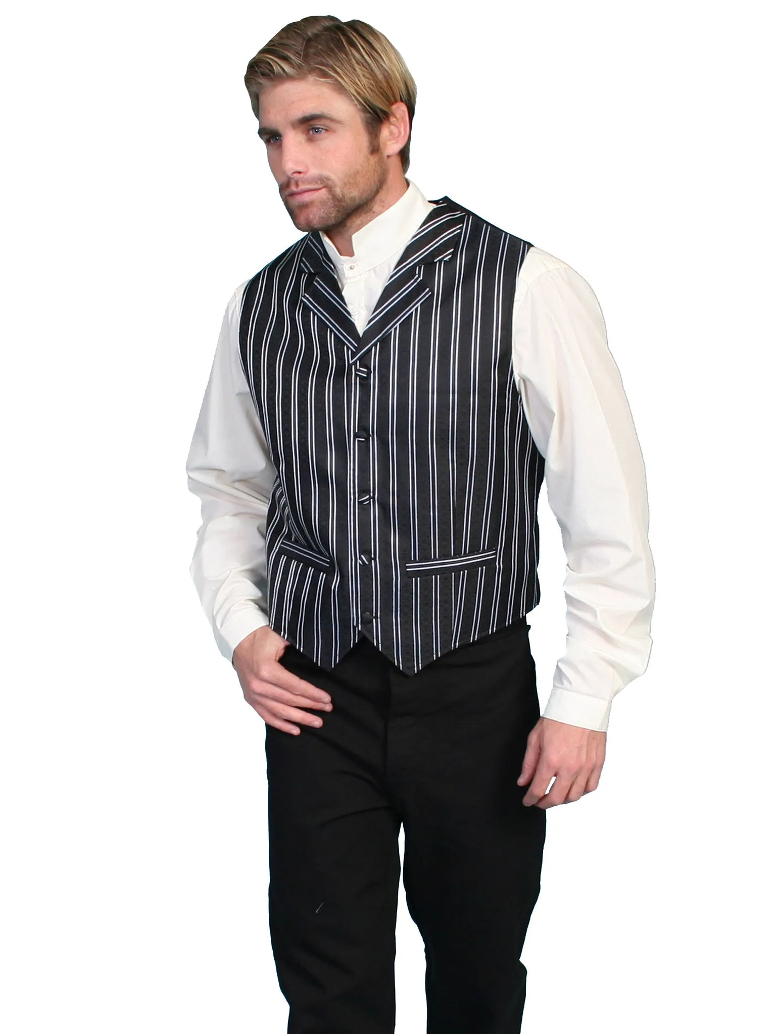 Men's Western Vest Collection: Rangewear Double Pinstripe