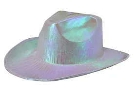 Metallic Opal White Cowboy Hat