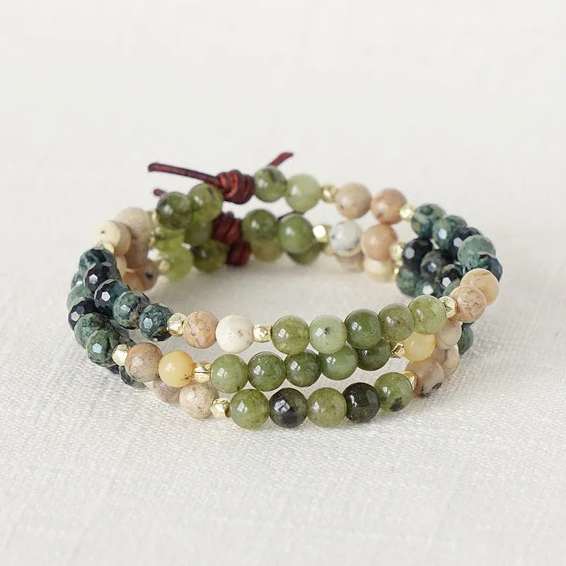 Military Family Mini Bracelet - Green | Military Tribute Bracelet