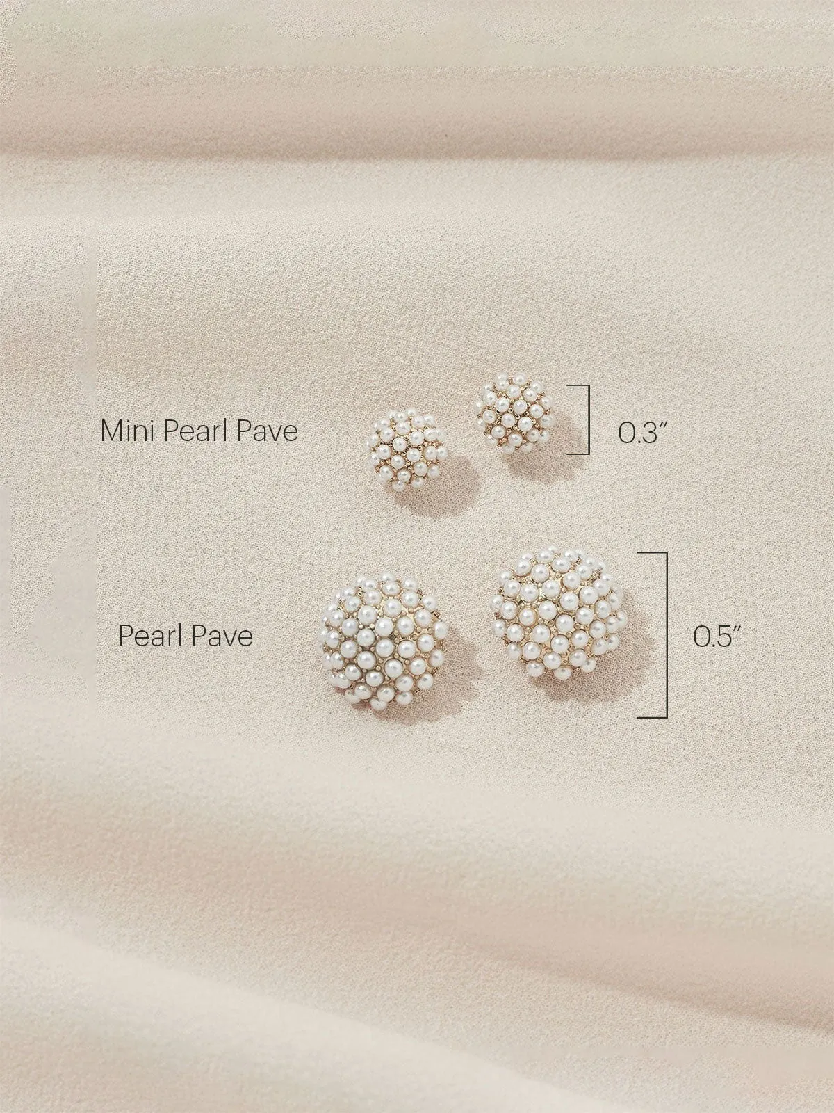 Mini Pearl Pave Studs