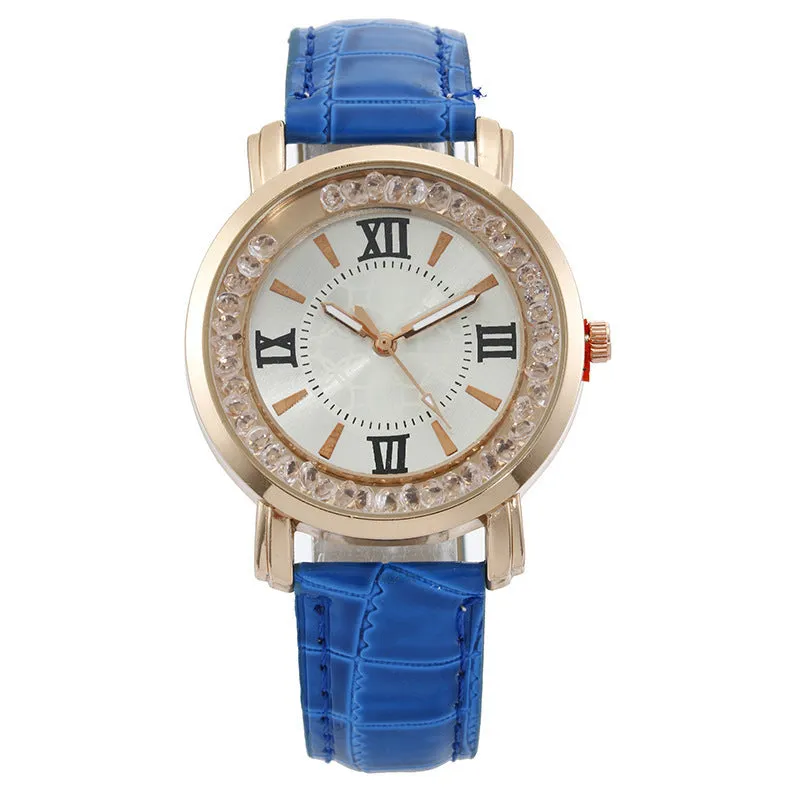 Mobile Diamond Women's Watch Casual Fashion Women's Watch Women's Belt Quartz Watch