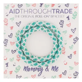 Mommy & Me Roll-On® Bracelets <br> Aquamarine