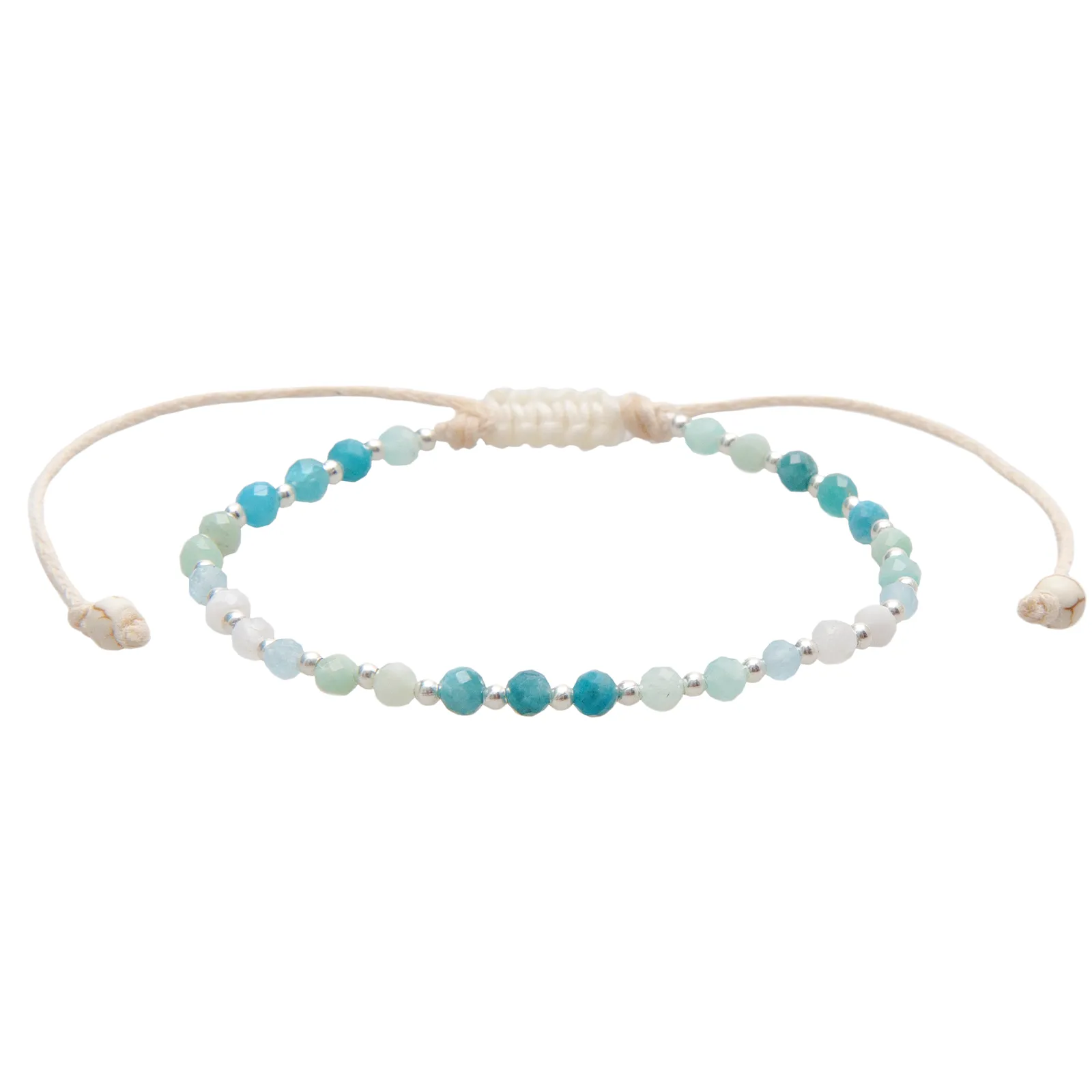 Moon & Sea 3mm Healing   4mm Self Love Bracelet Stack