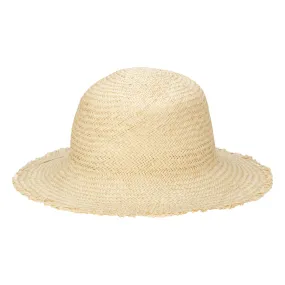 Naturalist - Palm Straw Bucket with Raw Edge