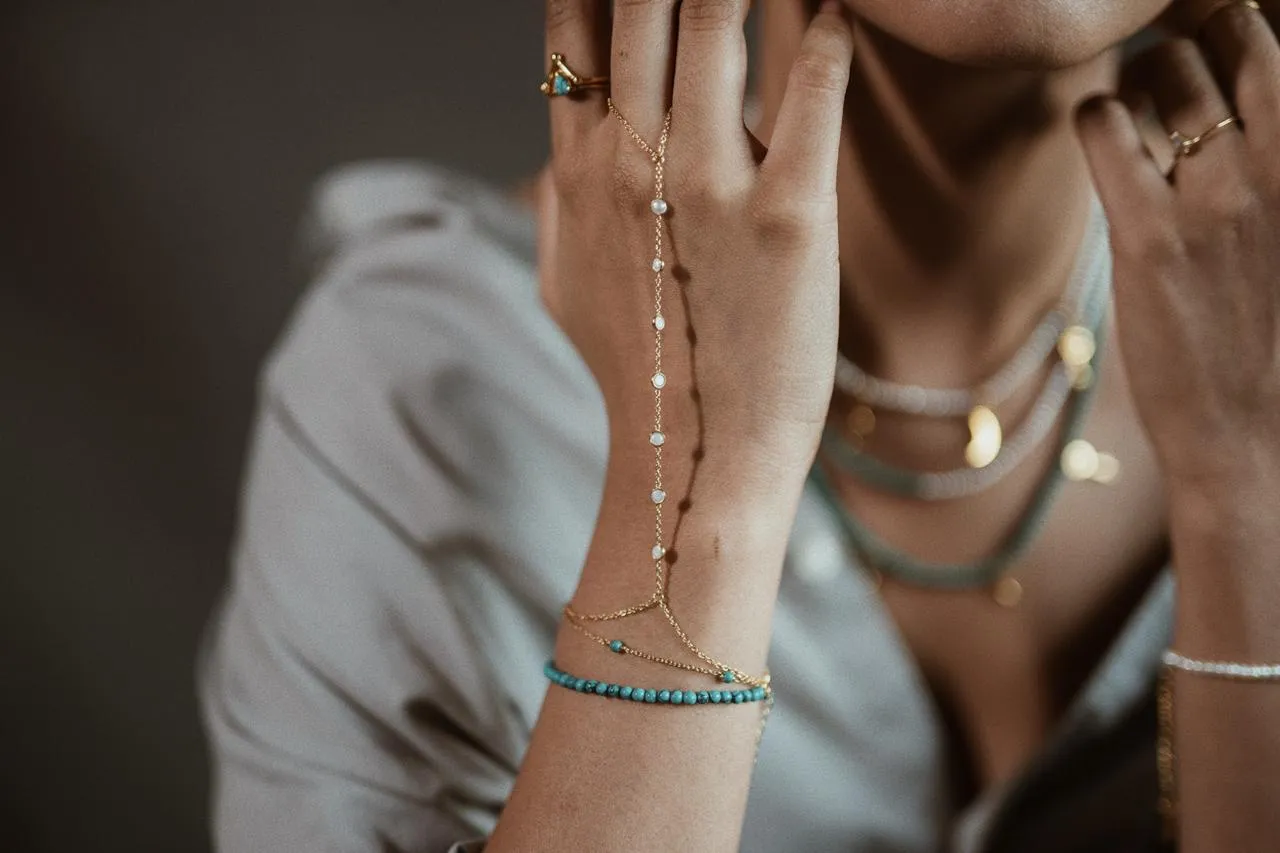 Nebula Turquoise Chain Bracelet