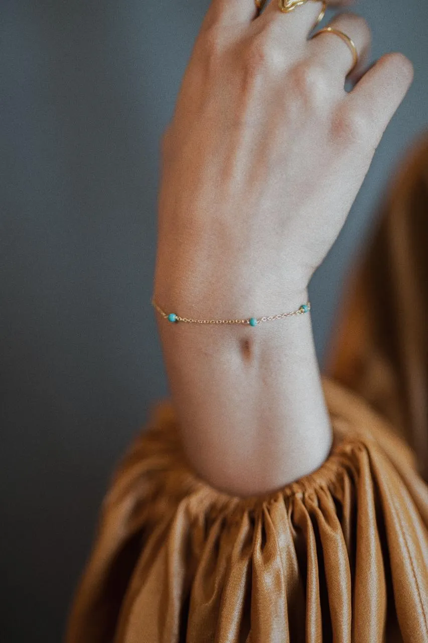 Nebula Turquoise Chain Bracelet