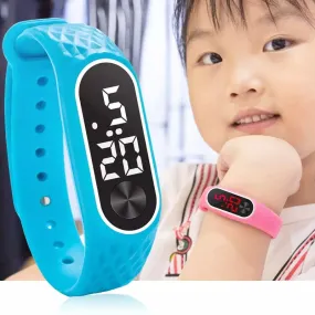 New Led Digital Wrist Electronic Date Clock Child Watches