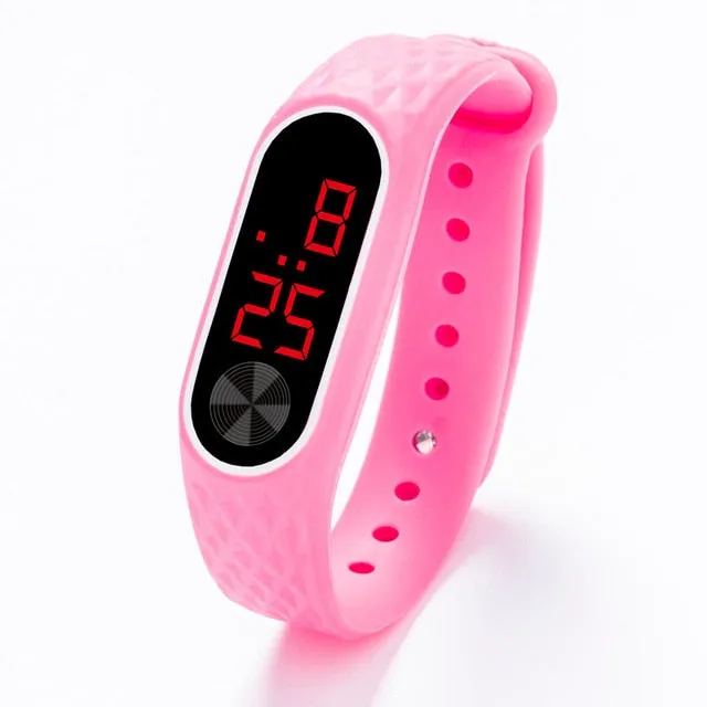 New Led Digital Wrist Electronic Date Clock Child Watches