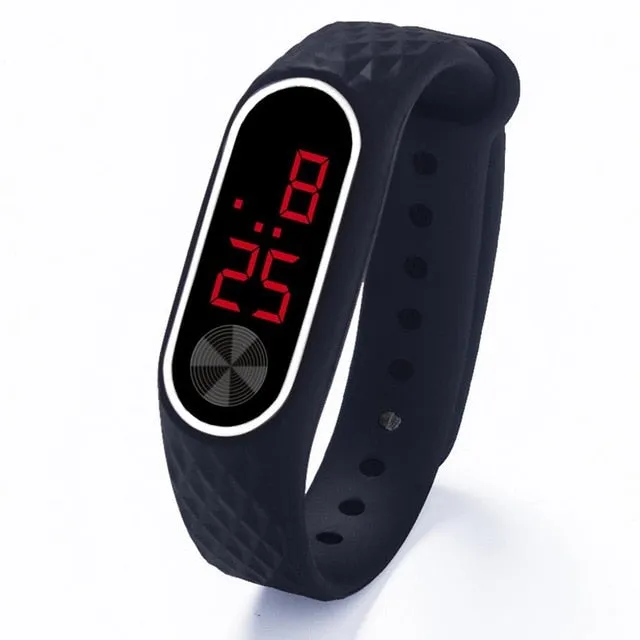 New Led Digital Wrist Electronic Date Clock Child Watches