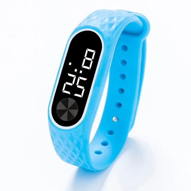 New Led Digital Wrist Electronic Date Clock Child Watches