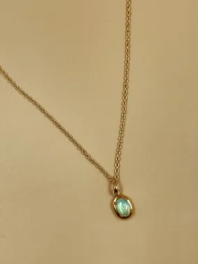 Nova Opal Oval Pendant Necklace