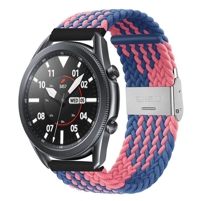 Nylon Braided Loop Watch Straps Compatible with the Samsung Galaxy Watch 7 (40mm)