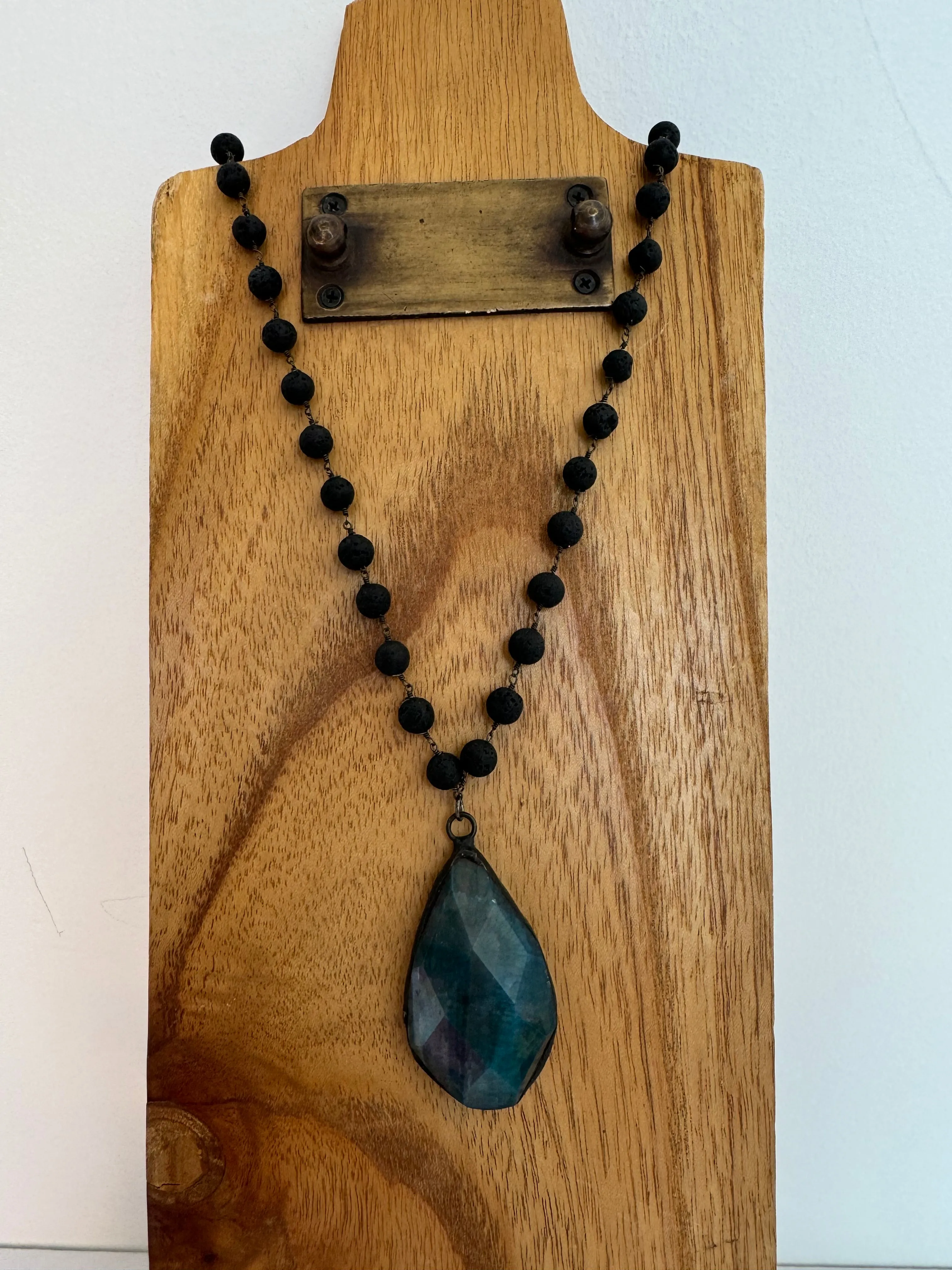 OOAK Blue Agate Necklace