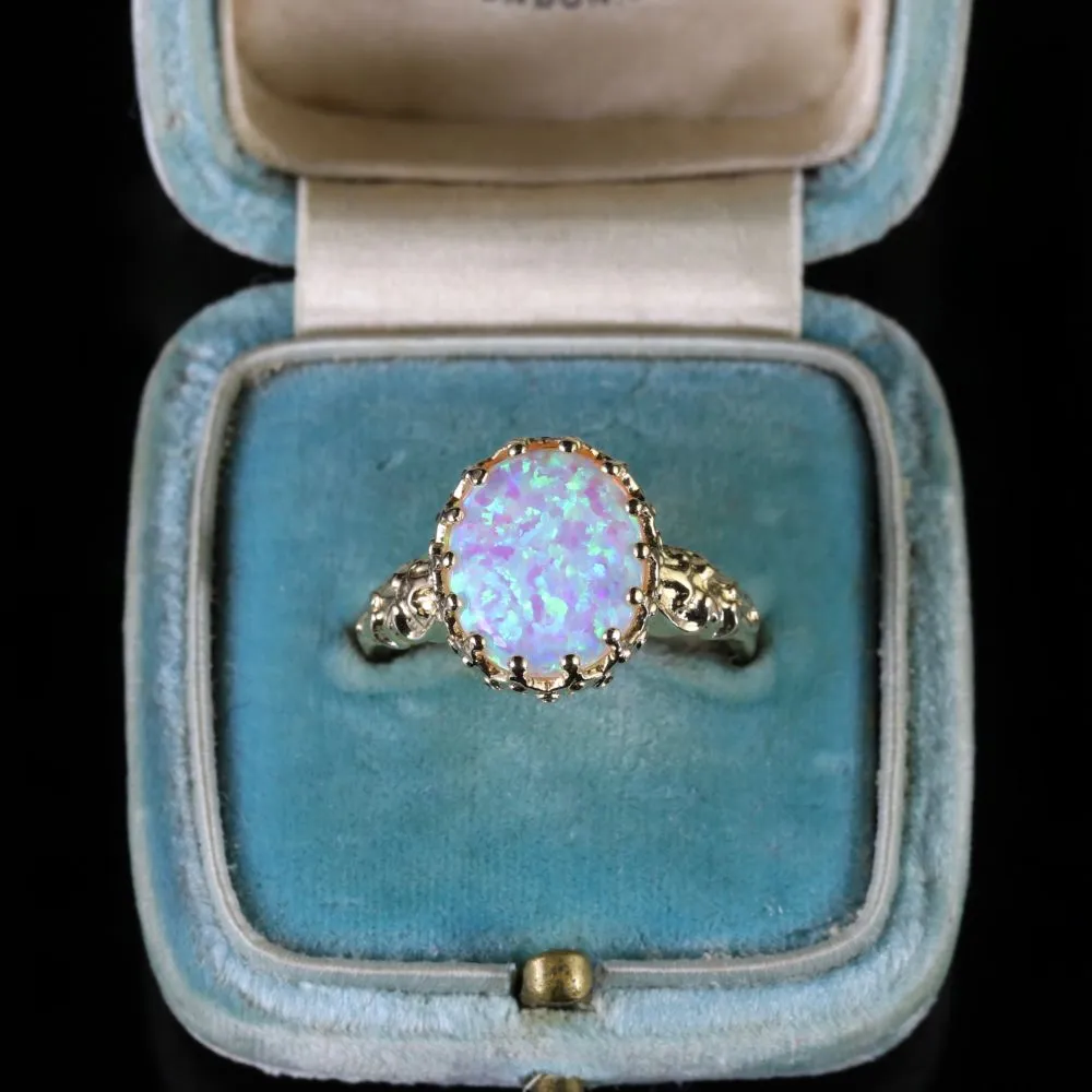 Opal 9Ct Gold Ring 6Ct Opal