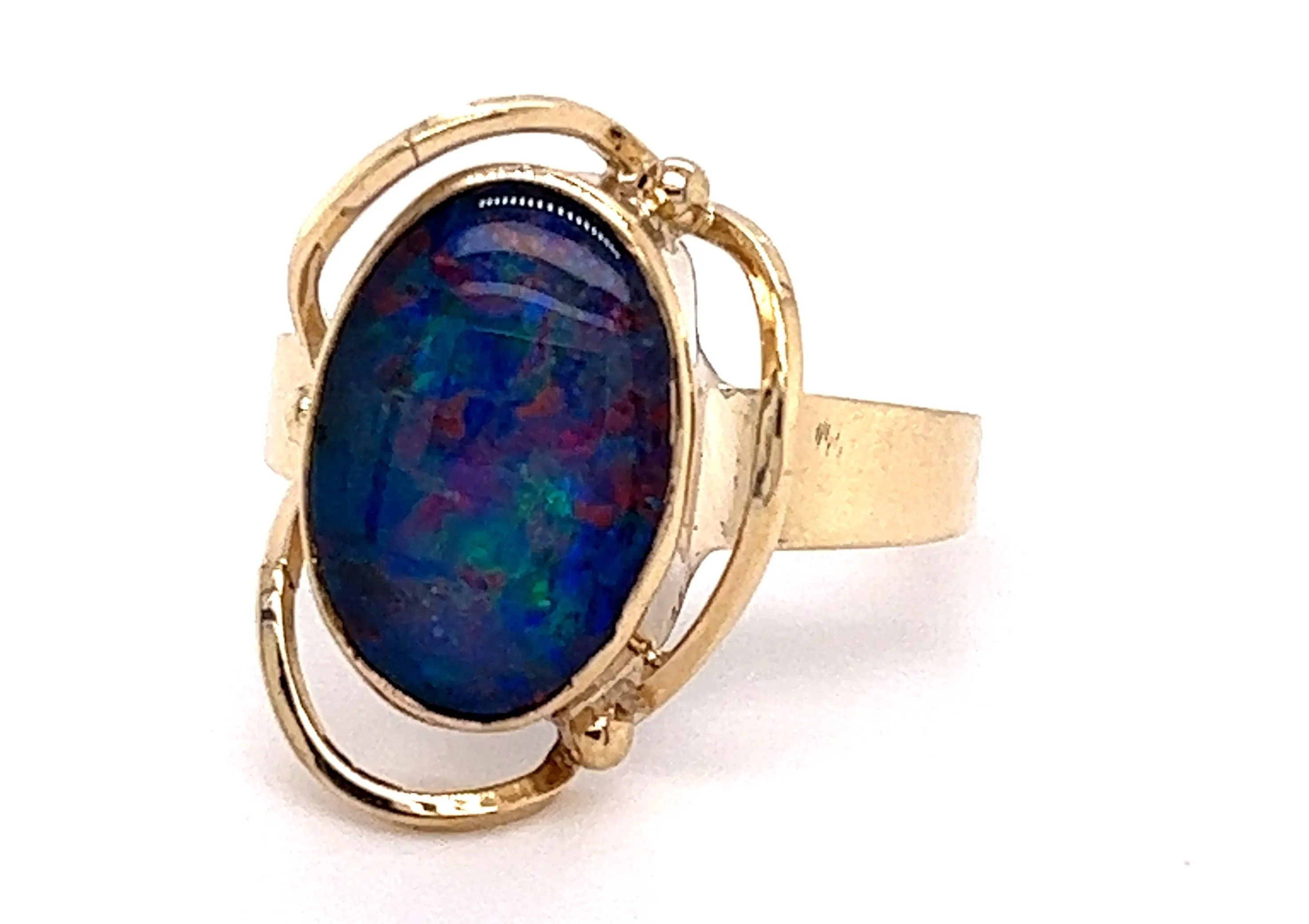 Opal & Yellow Gold Dress Ring