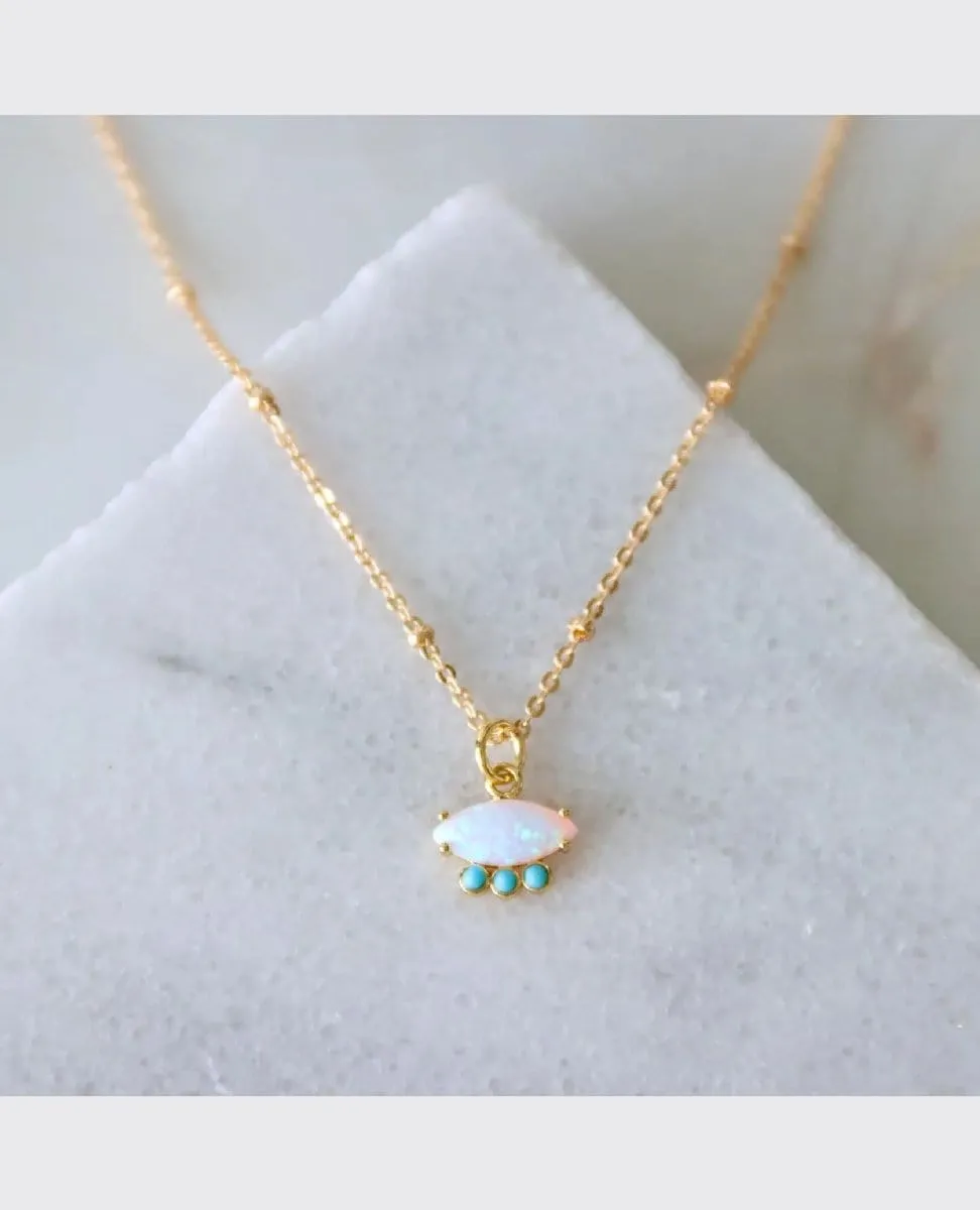 Opal and Turquoise Necklace