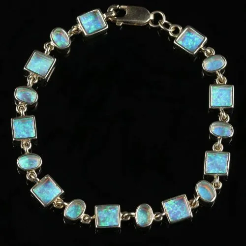 Opal Bracelet 9ct Yellow Gold 10ct of Opal