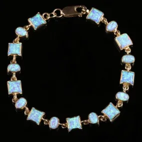 Opal Bracelet 9ct Yellow Gold 10ct of Opal