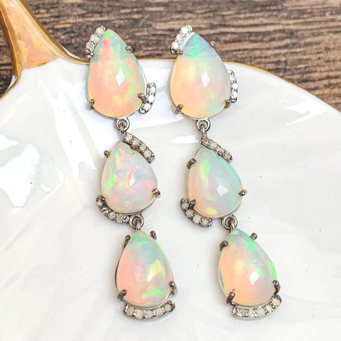 Opulent Ethiopian Opals & Diamonds Jewelry