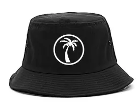 Palm Tree Chest Logo Bucket Hat Cap