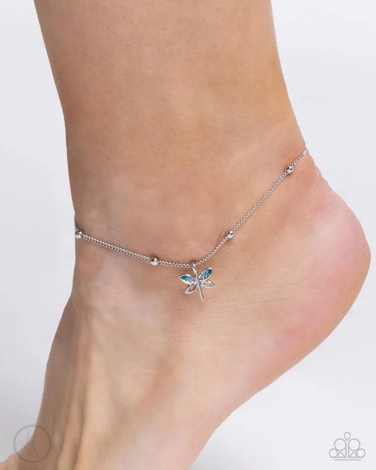 Paparazzi Bracelet ~ Dainty Dragonfly - Blue