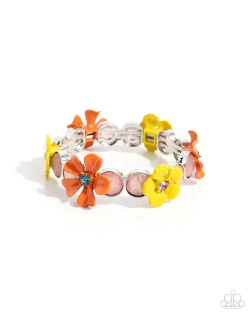 Paparazzi Bracelet ~ Garden Grove - Orange