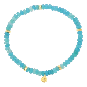 Paraiba Opal Stretch Bead Bracelet