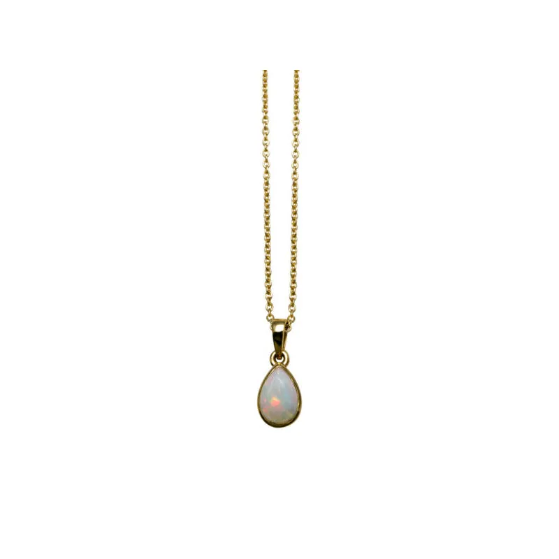 PEAR NATURAL OPAL NECKLACE