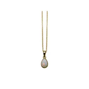 PEAR NATURAL OPAL NECKLACE