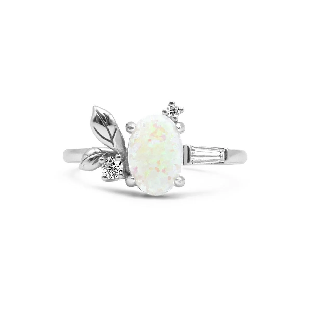 Persephone Opal Leaf Ring